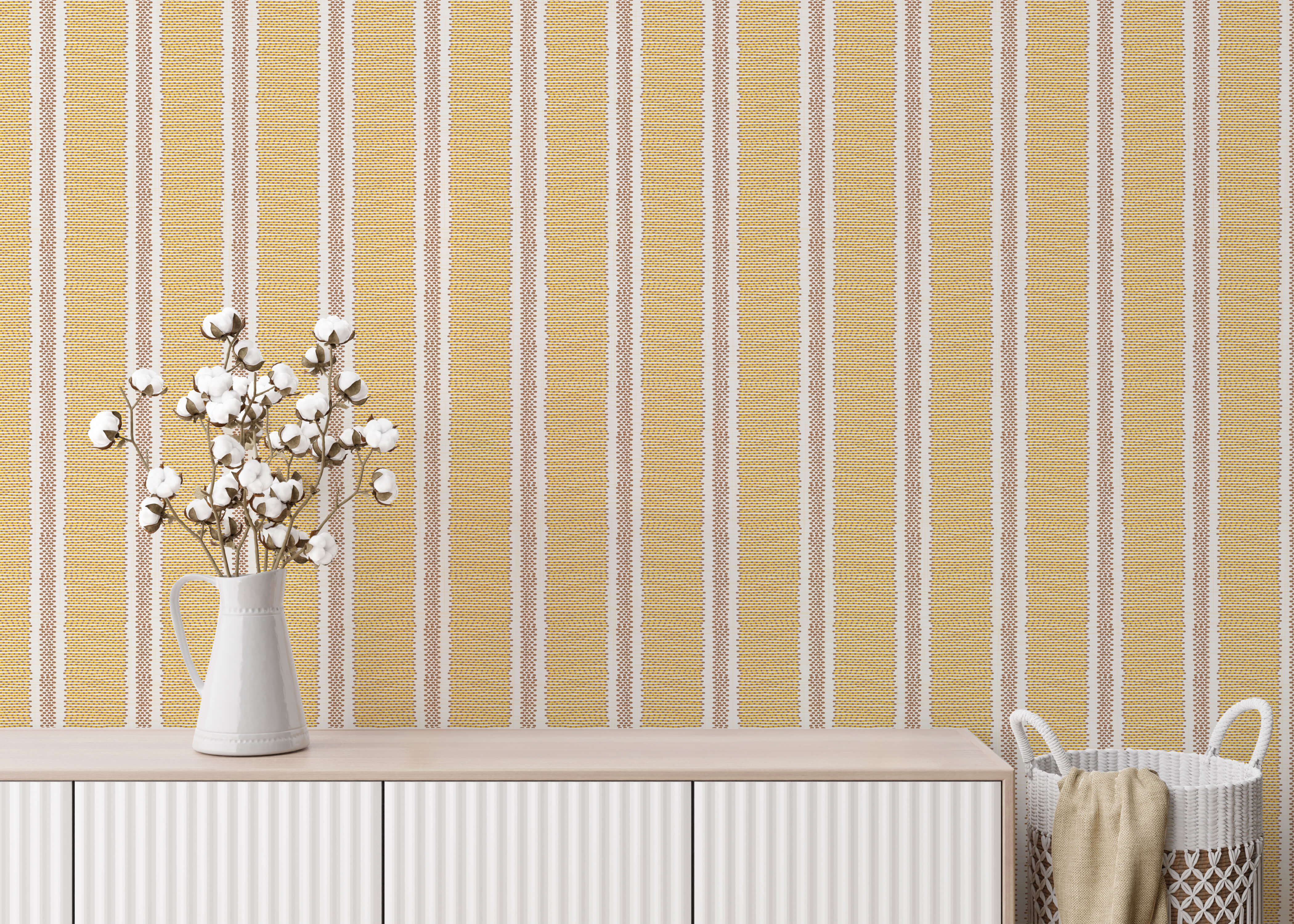 Bobbi Beck Weave Striped Luxury Wallpaper