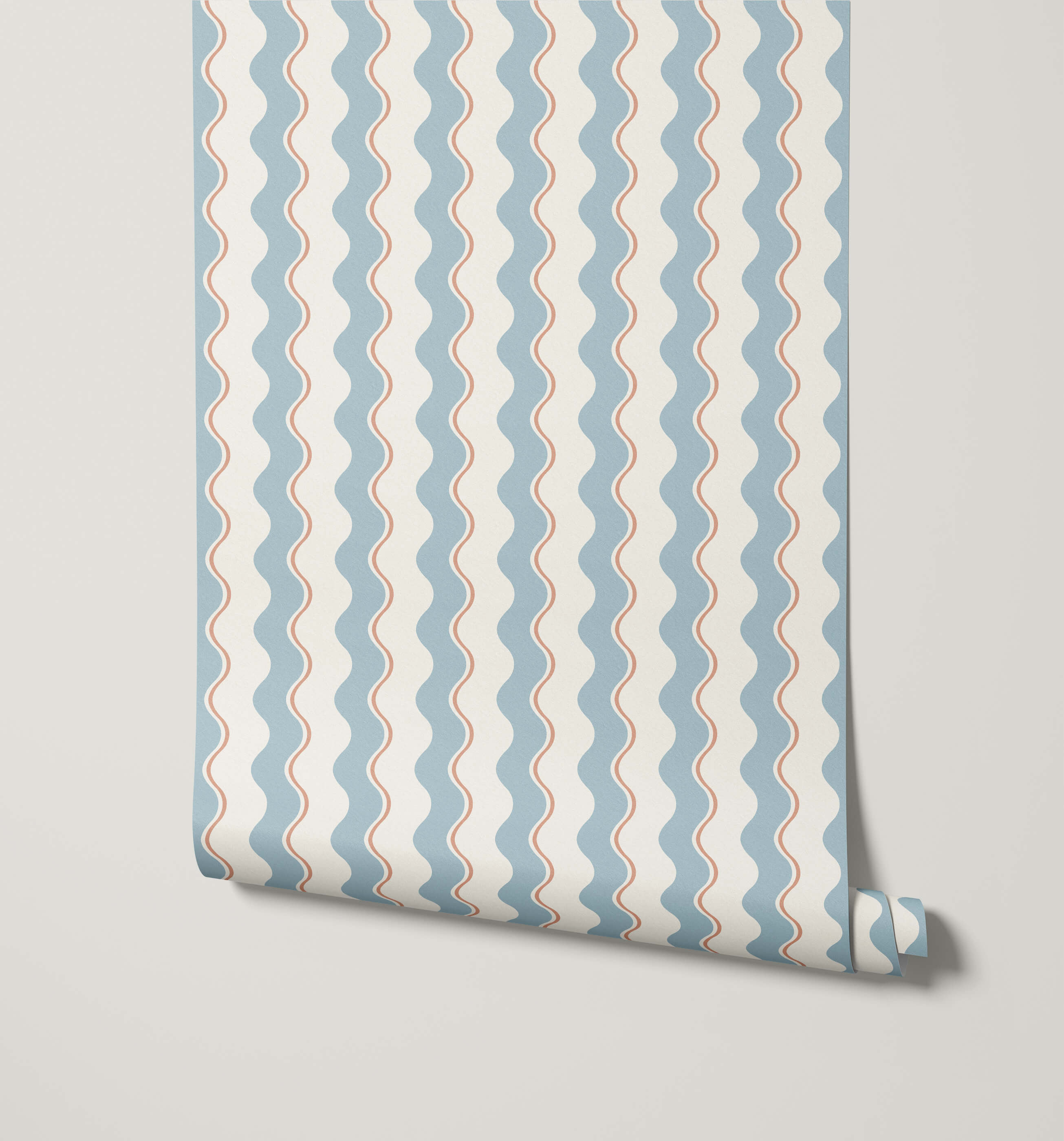 Wiggle Striped Luxury Wallpaper